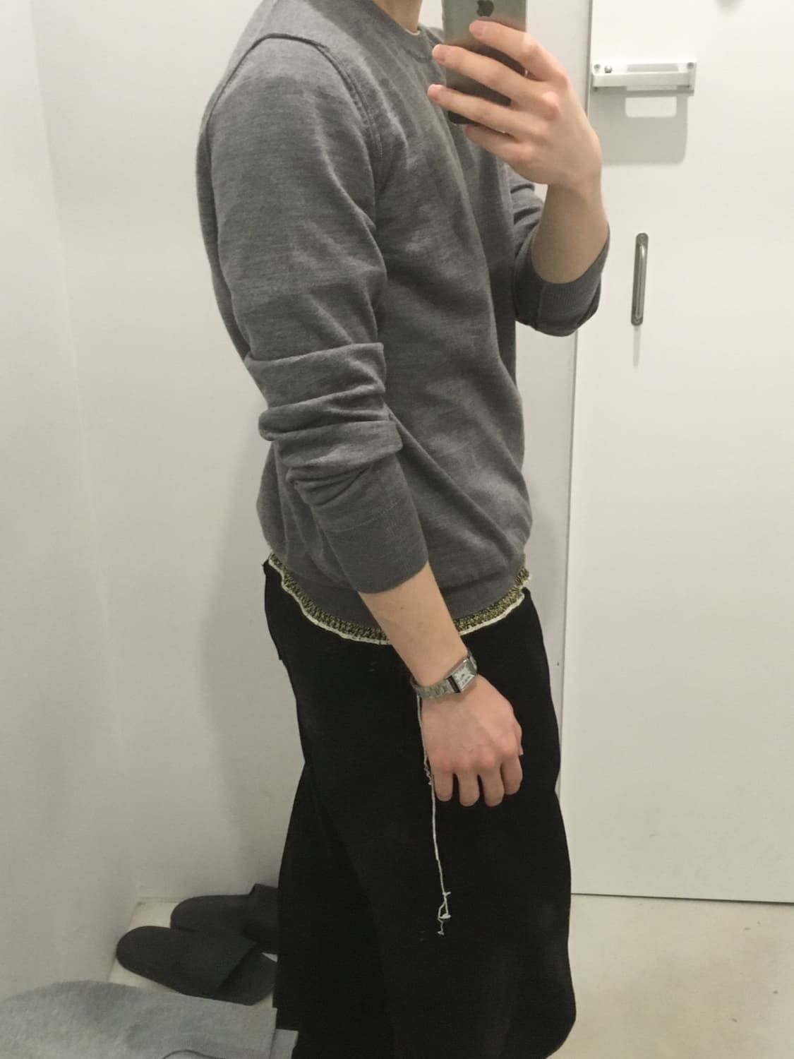 [S] 마르지엘라 레이어드니트 그레이 상품이미지1