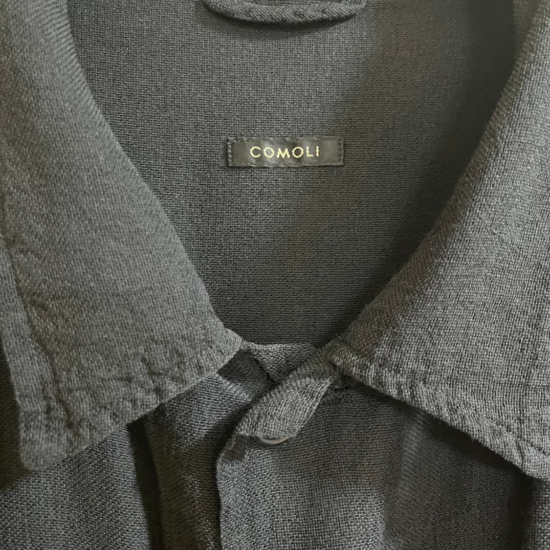25ss comoli bdu 자켓 코모리 페이드 블랙 상품이미지3