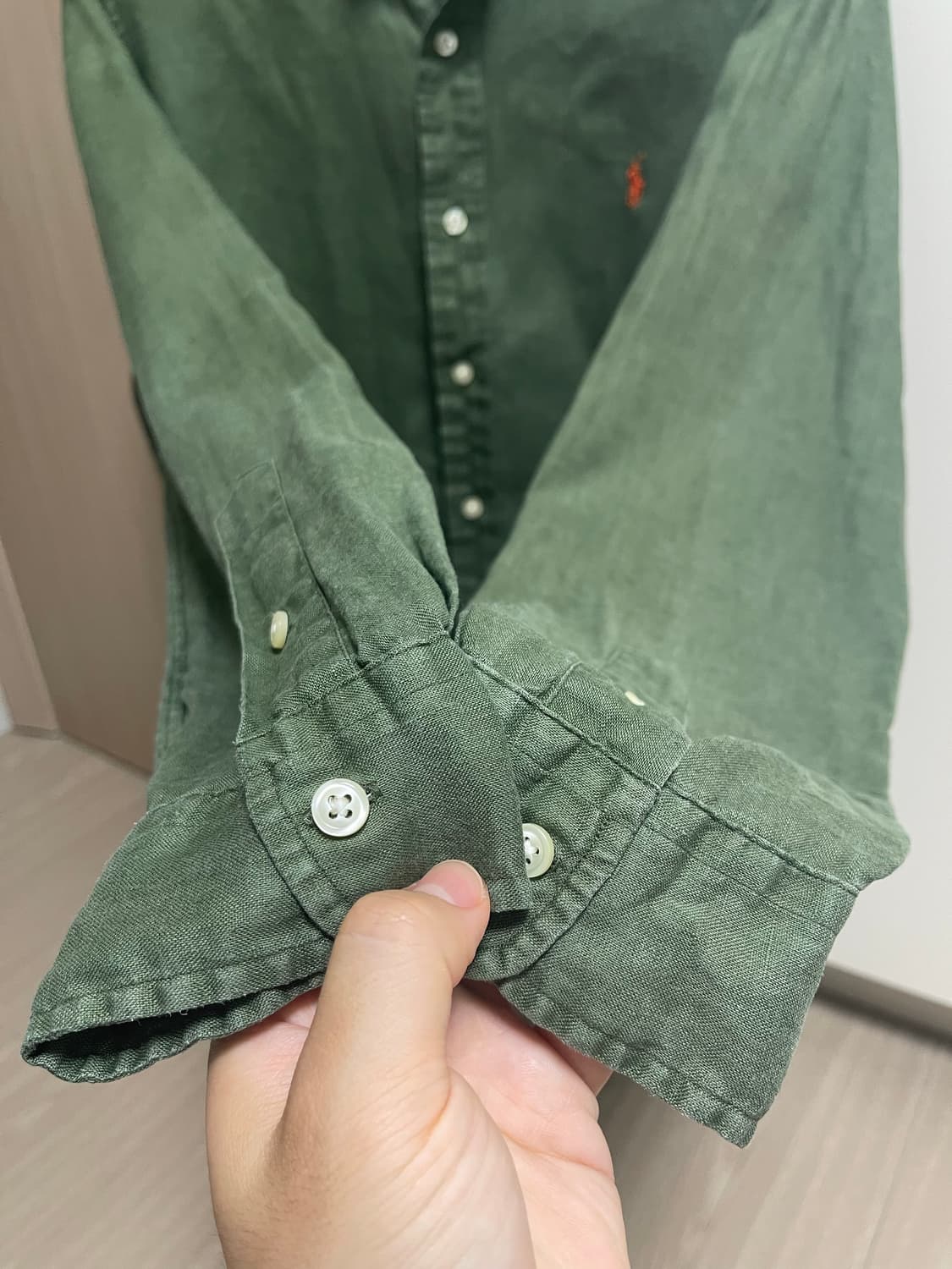 폴로 (Polo) 린넨셔츠 클래식핏 S 상품이미지5