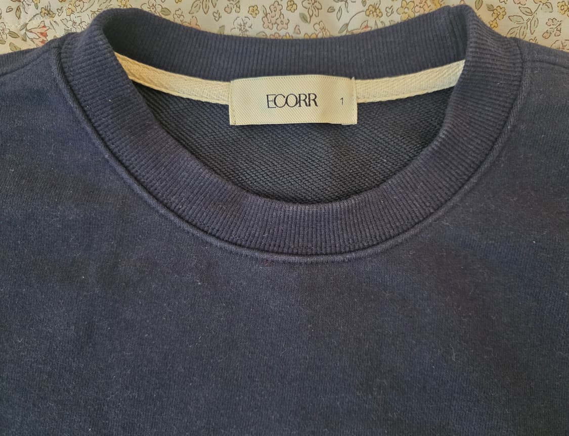 에코르 (ECORR) 맨투맨 롱슬리브 네이비 상품이미지4