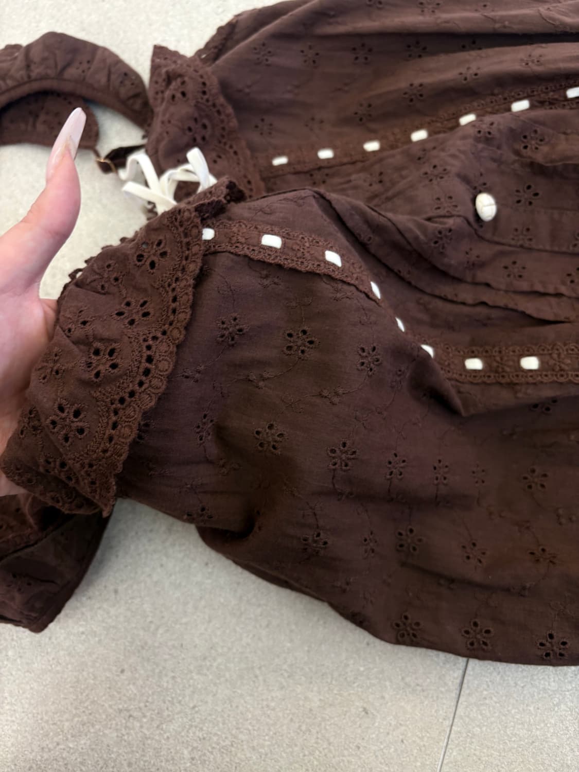 리즈리사 브라운 나시 원피스 상품이미지6