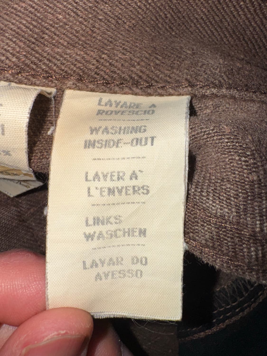 90‘s Armani Jeans Brown Denim Pants 상품이미지7