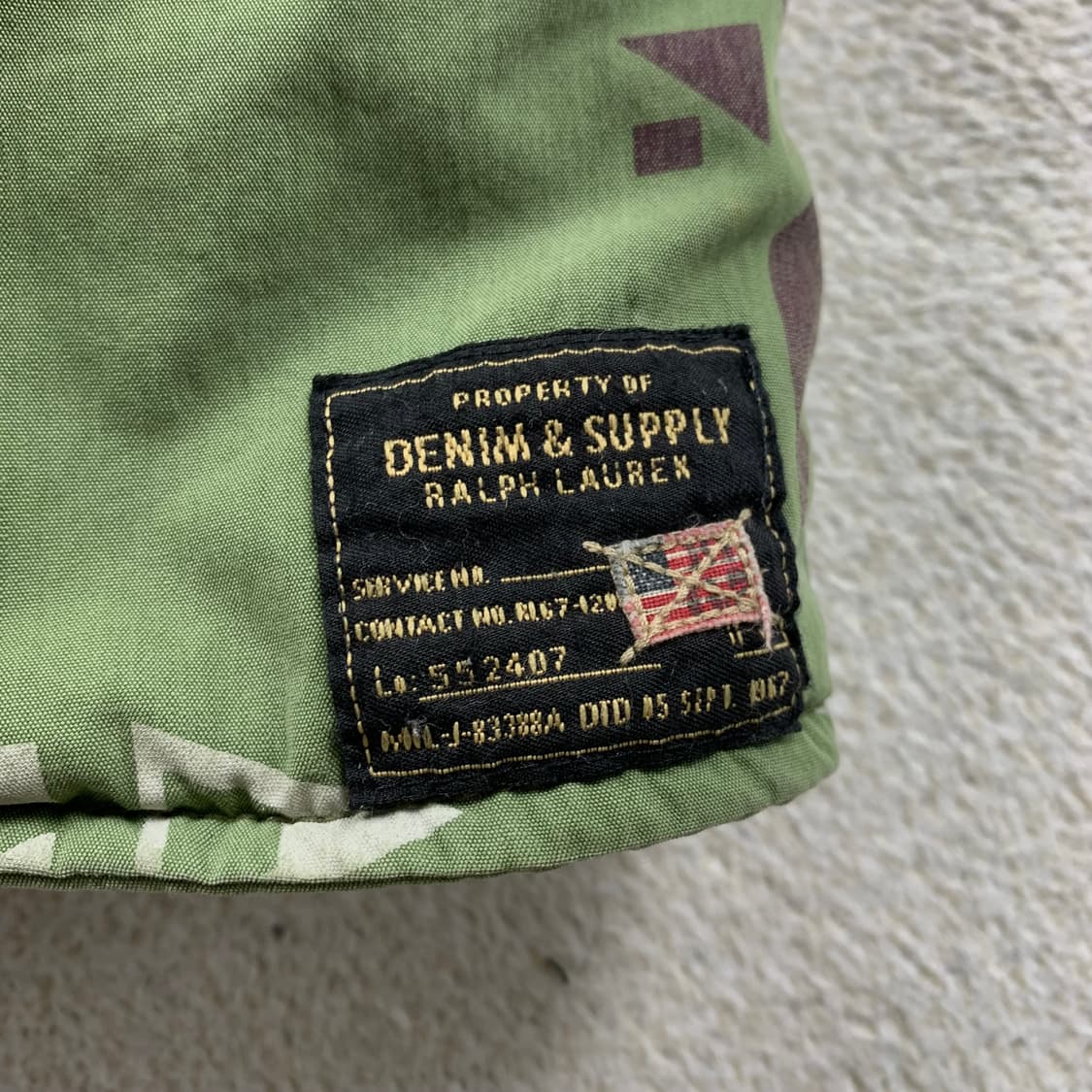 폴로 데님앤서플라이 나바호 패턴 n3b 야상 다운 패딩 상품이미지3