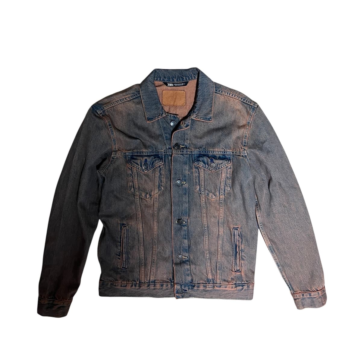 [M] 자라 데님 청자켓 빈티지 워싱 상품이미지1