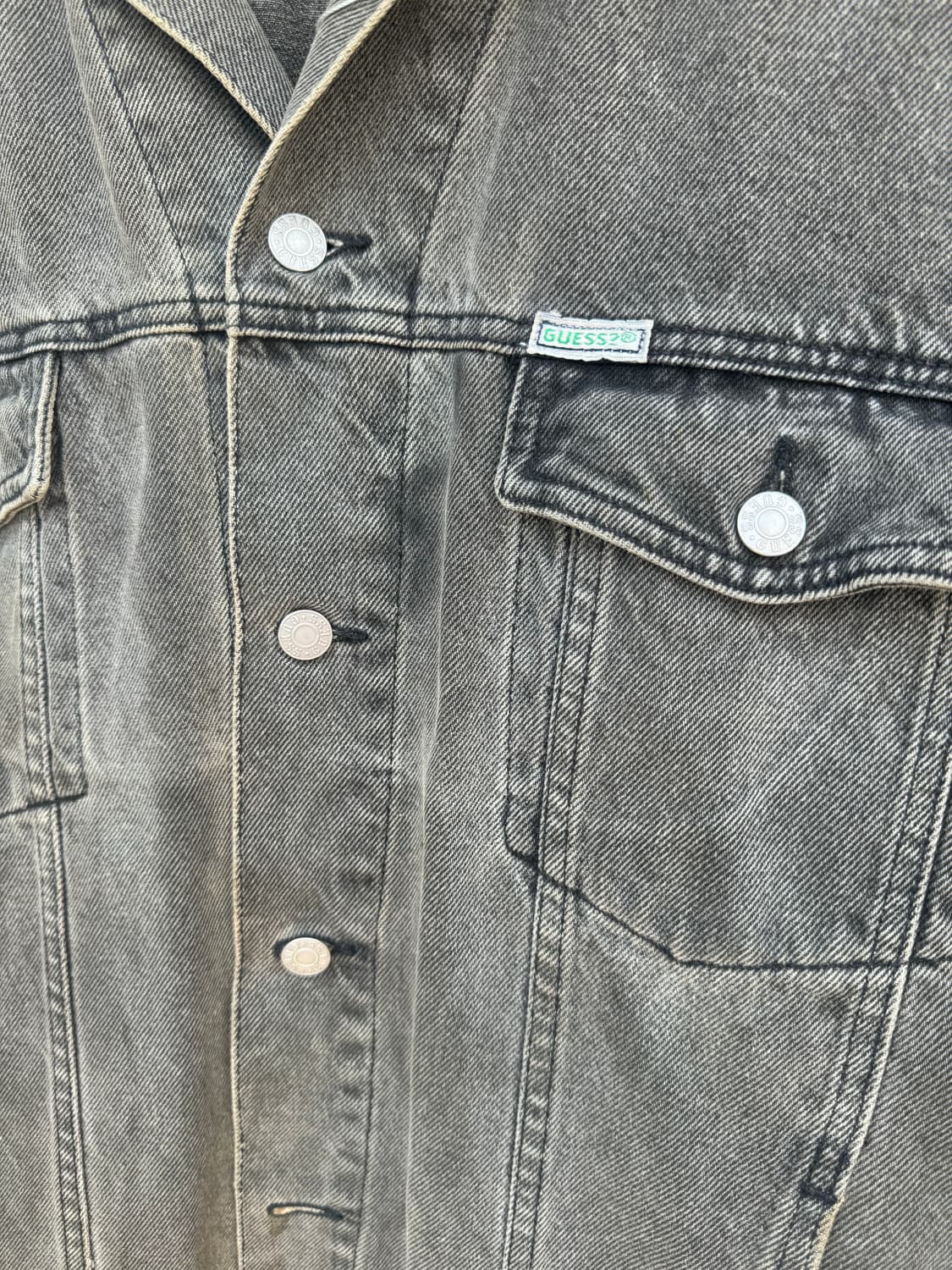 90s 게스 old usa guess 데님 트러커 자켓 빅사이즈 상품이미지3