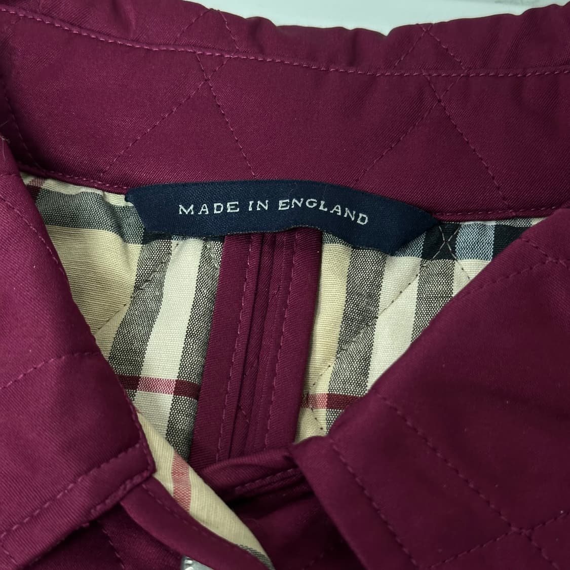 버버리 체크 디테일 퀼팅 자켓 상품이미지7