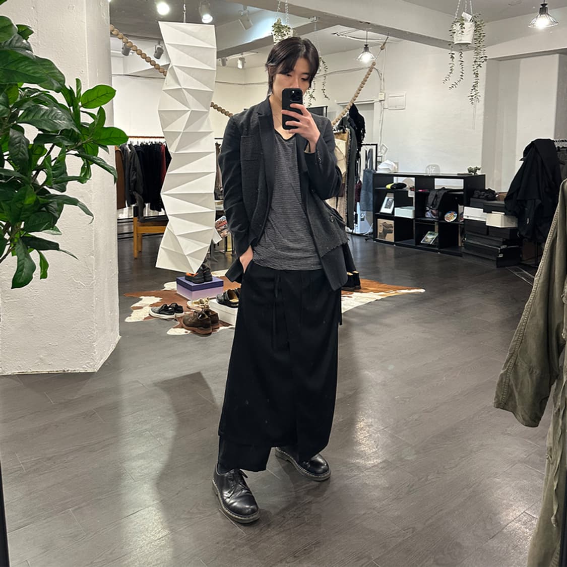 요지야마모토 스커트 레이어드 팬츠 상품이미지5