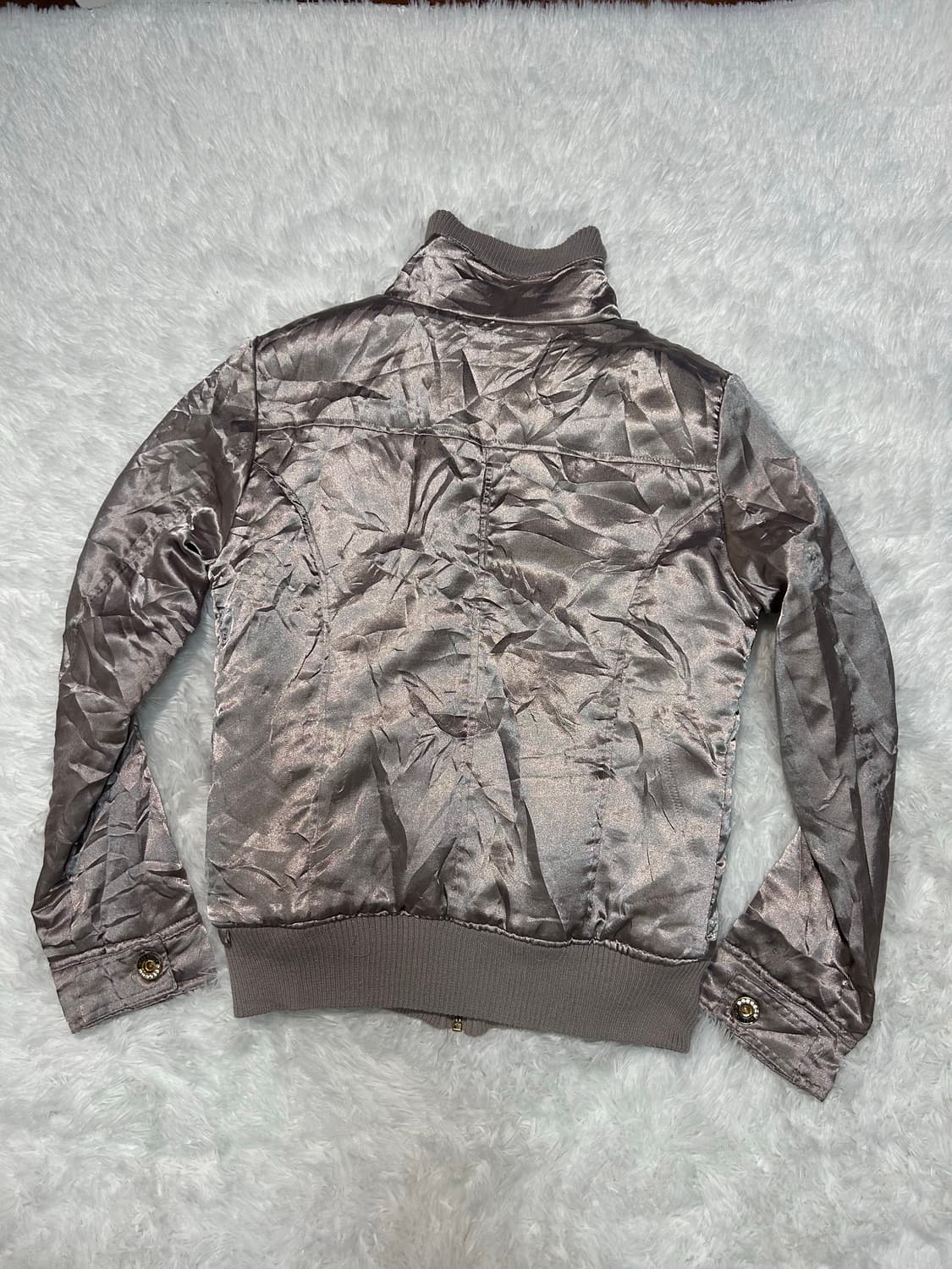 rosy y2k mood glitter bomber zip-up 상품이미지4