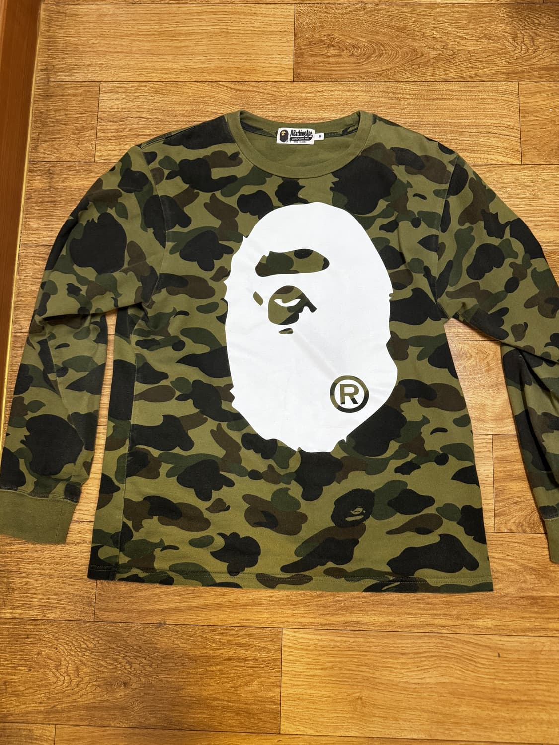 (희귀)베이프 녹계 롱슬리브(우먼스M) 상품이미지1