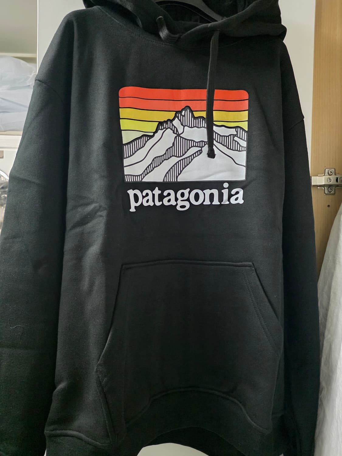 파타고니아 블랙 후드티 상품이미지1