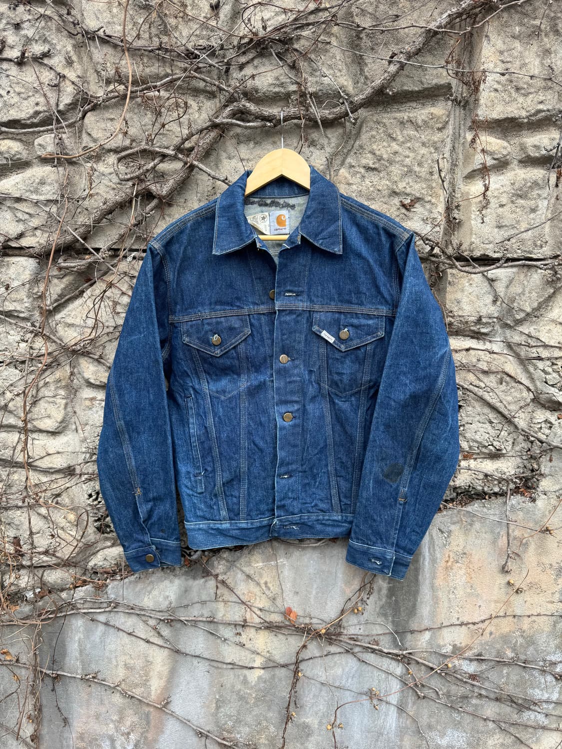 80s 칼하트 빈티지 ju108 인디고 워크 데님 트러커 자켓 상품이미지1