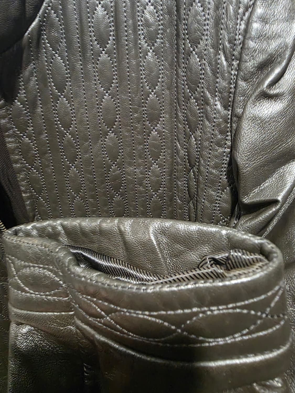 M'MAX 양가죽 퀼팅 자켓 77 상품이미지4