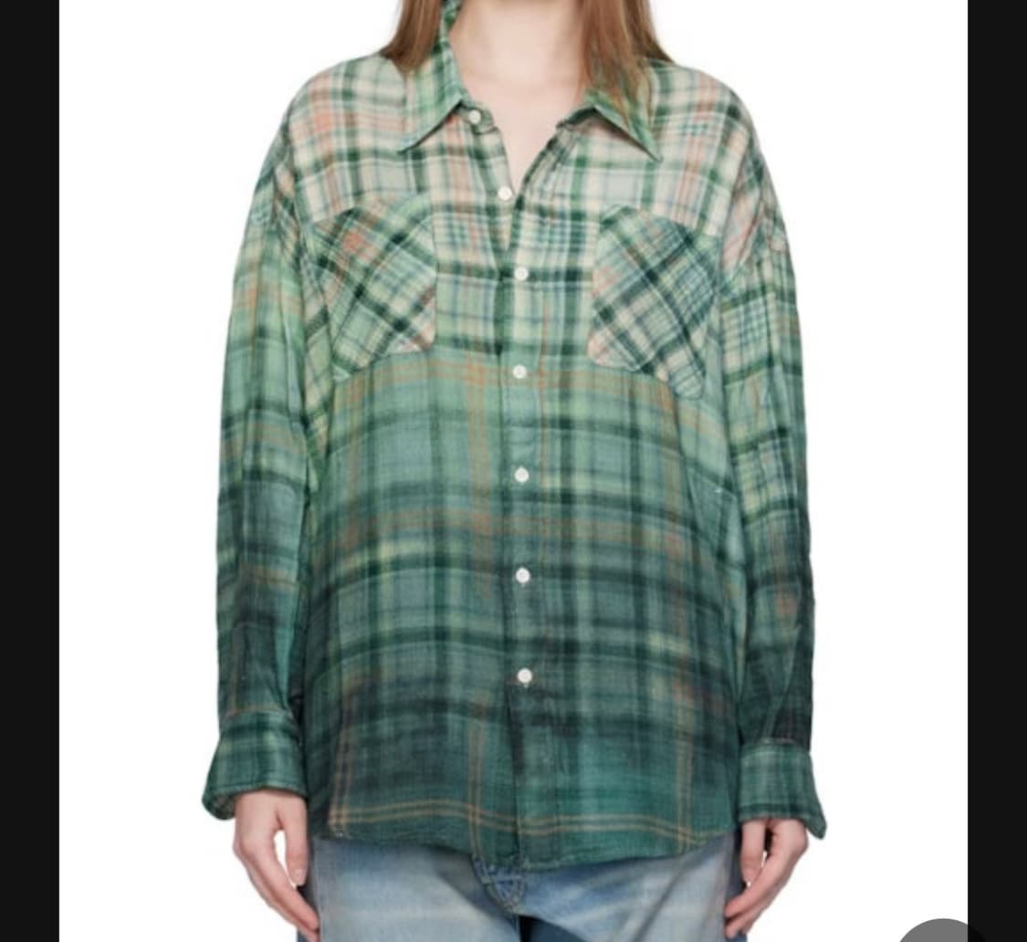 [xl] R13 그린 워크셔츠 상품이미지1