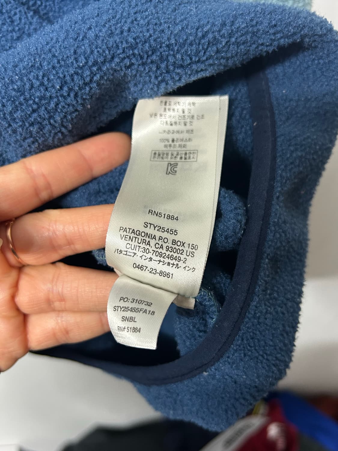 파타고니아 라이트웨이트 신칠라 스냅티 (블루 투톤) M 상품이미지10