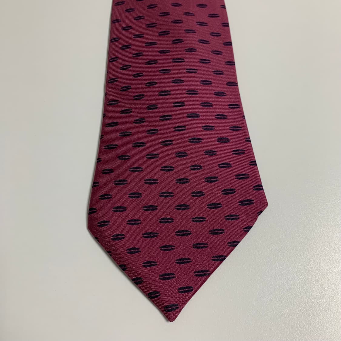 에르메스 프랑스 100실크 명품넥타이 기하학적패턴 A등급9.5cm 상품이미지10