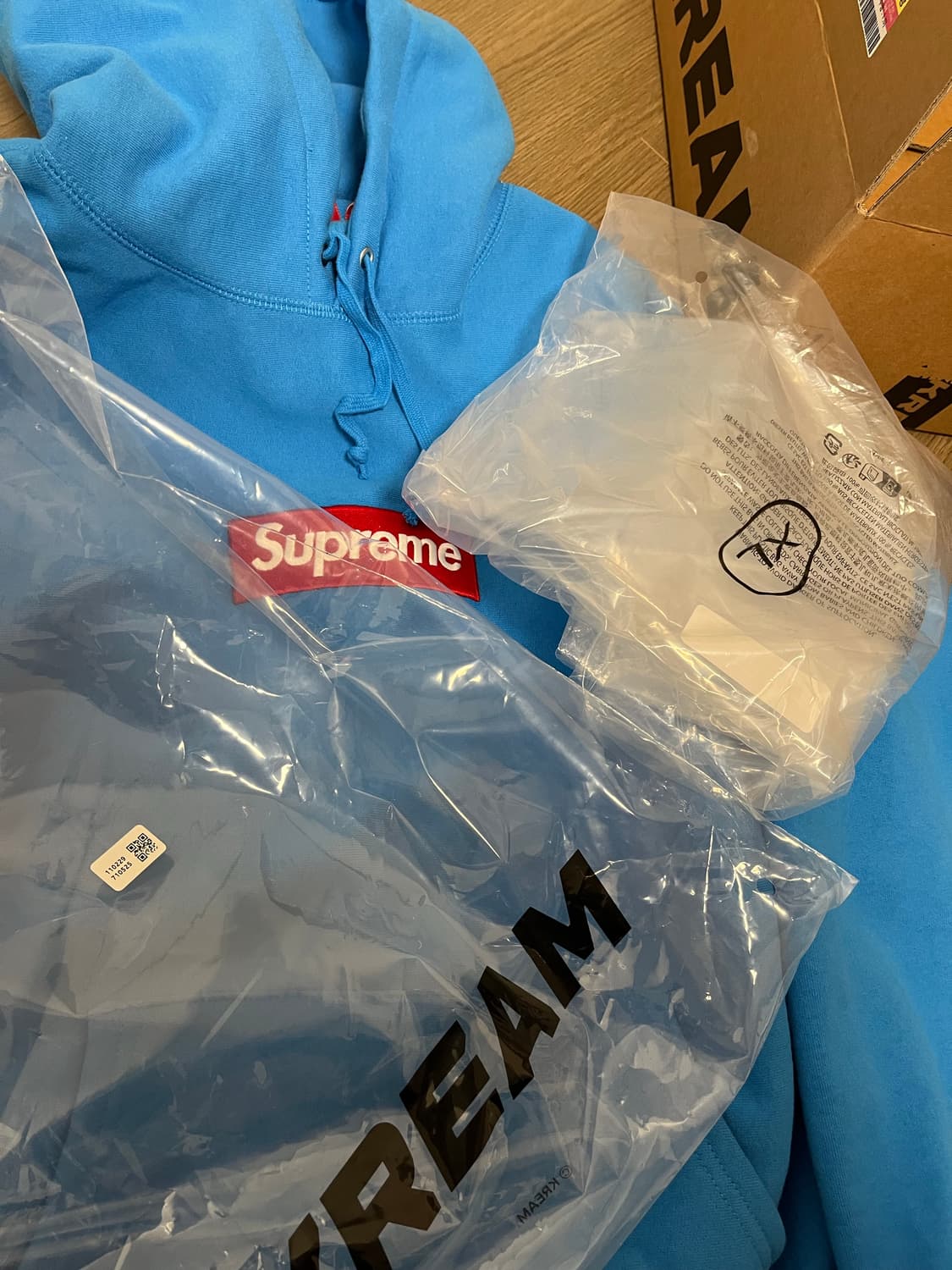 슈프림 박스로고 후드 스웨트셔츠 시안 -25FW (xl) 상품이미지1