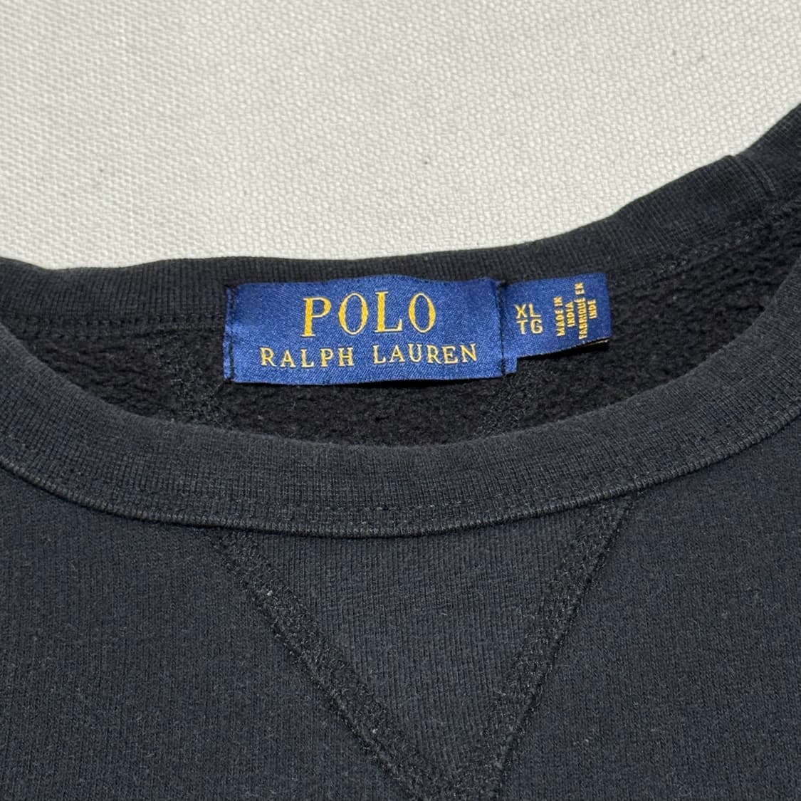 Polo Ralph Lauren 블랙 기모 맨투맨 상품이미지3
