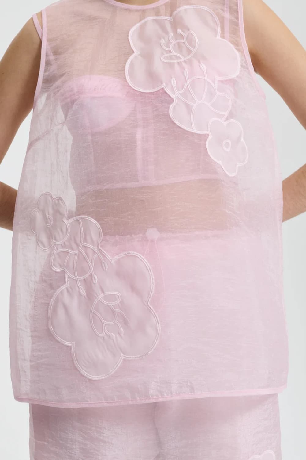 [8,10]세실리에 반센 25fw ALBA 슬리브리스 탑/핑크 상품이미지4