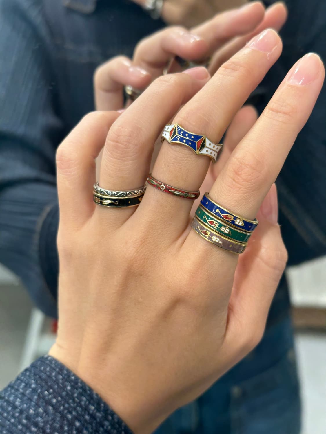 Blue 七寶 Ring   상품이미지5