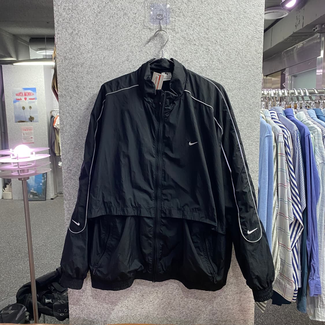 나이키 NSW 솔로스우시 우븐 트랙 자켓 블랙 B4378  상품이미지2