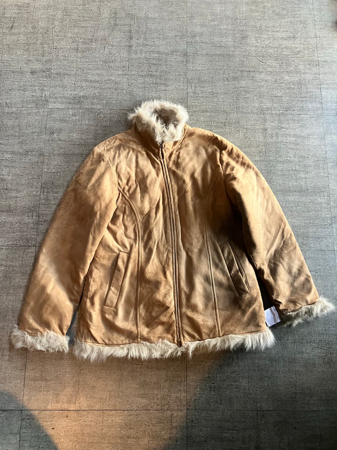 일본빈티지 Unetdemi 보헤미안웨스턴 모리너드 혁오풍 무스탕자켓 상품이미지1