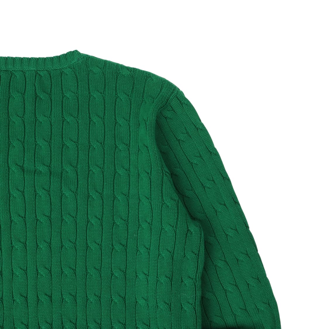 폴로 랄프로렌 QR 그린 코튼 케이블 니트 상품이미지6