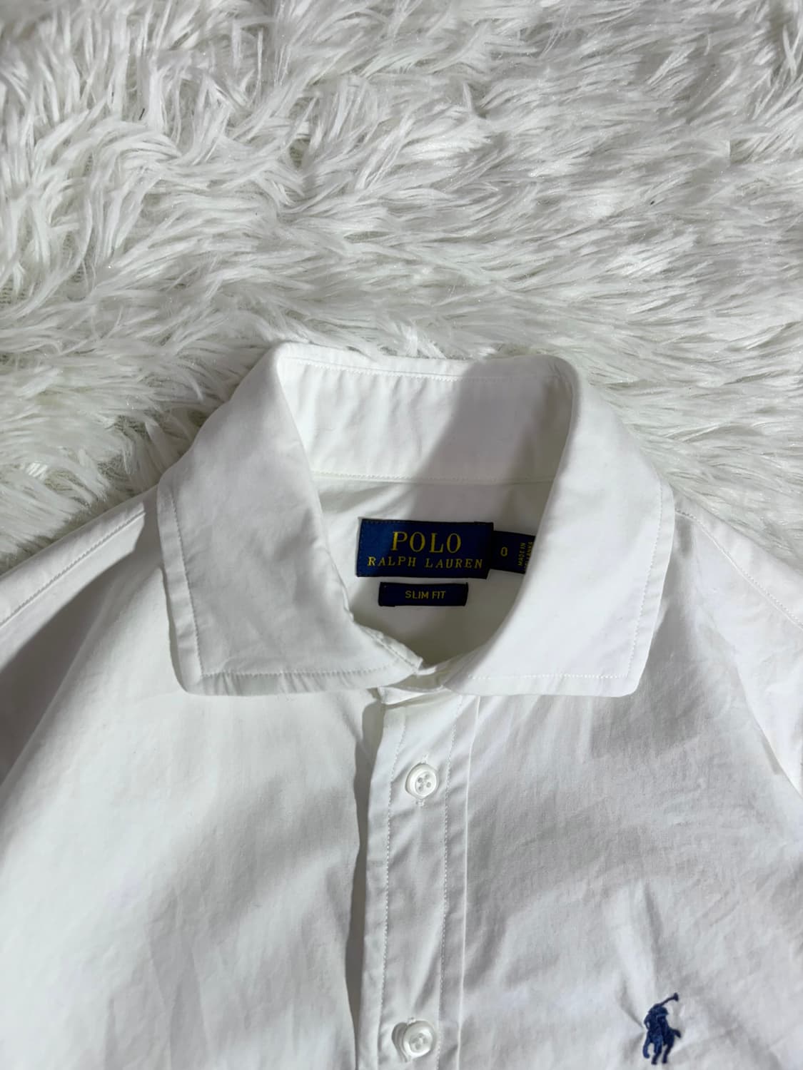폴로 화이트 딱붙 포니 셔츠 상품이미지6