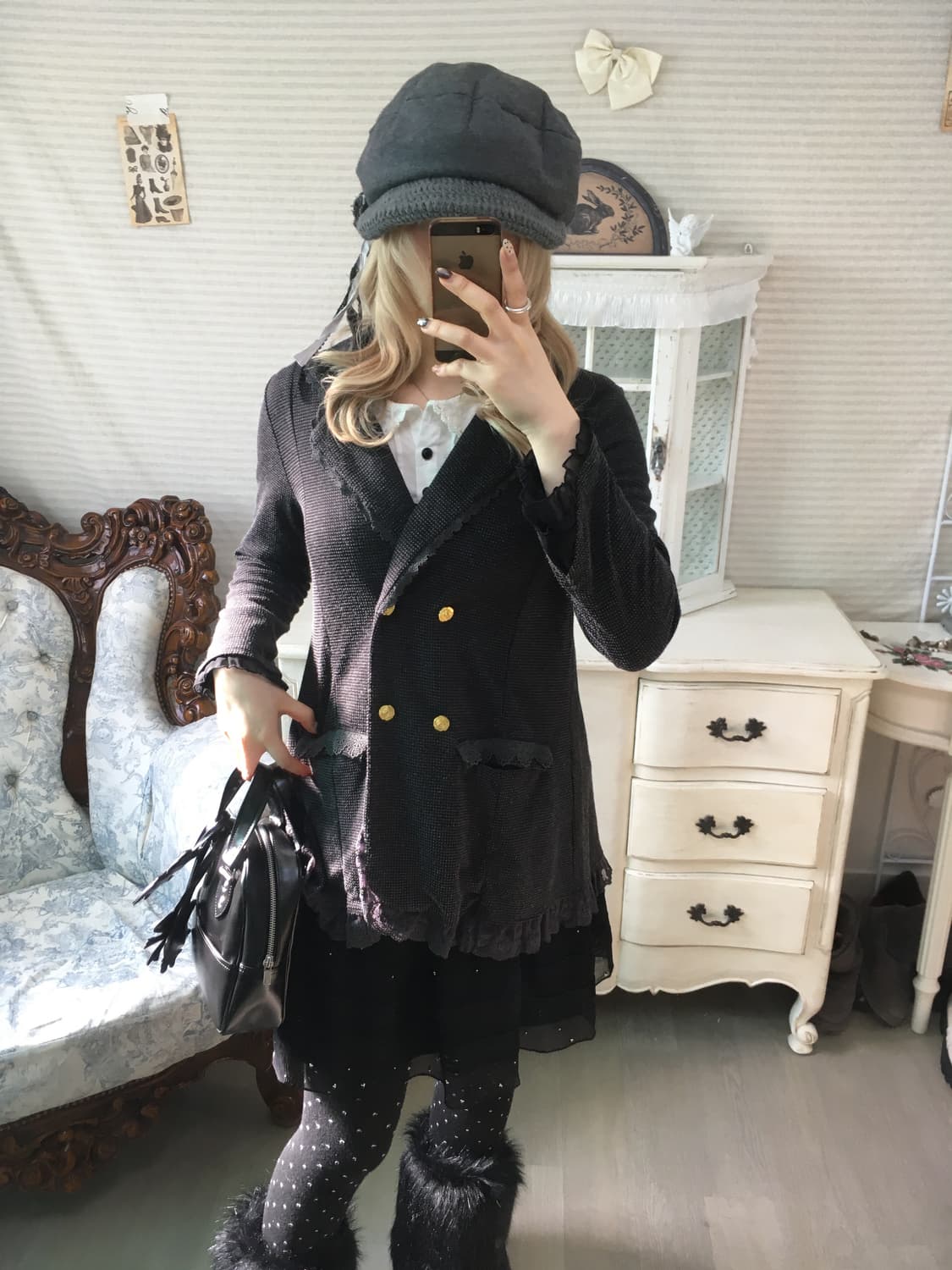 Axes femme rose button eyelet lace jk 상품이미지6