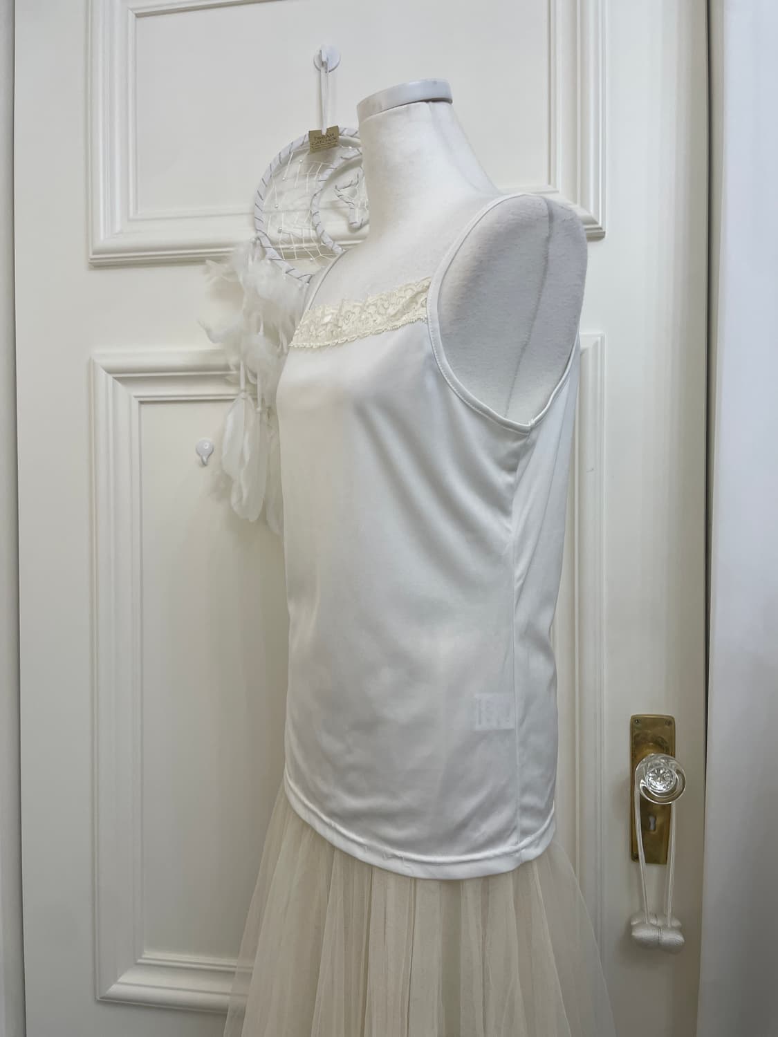 ivory one-button fairy buccle cardigan&l 상품이미지9