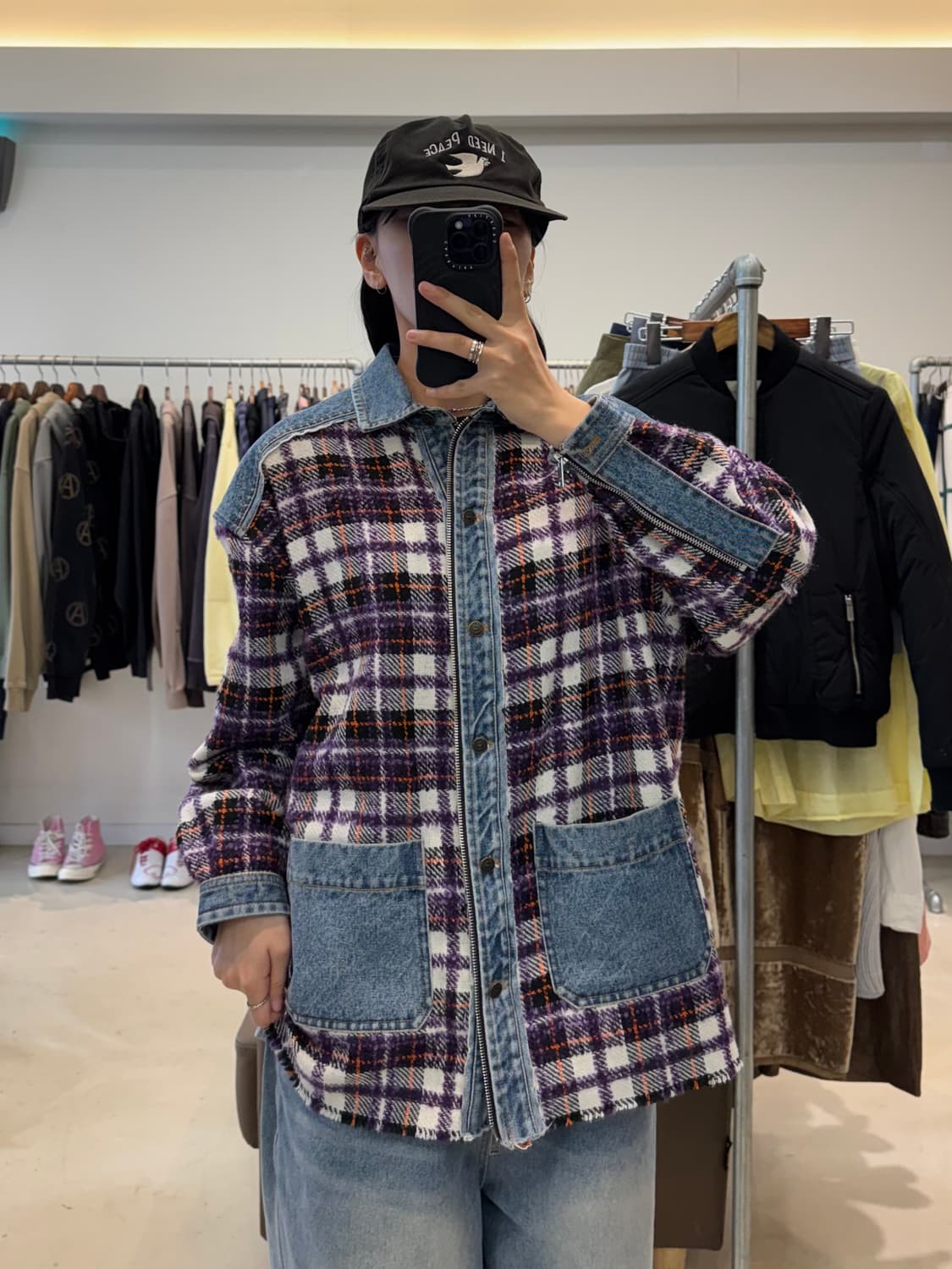 디젤 G-KERYA 체크 데님 자켓 상품이미지4