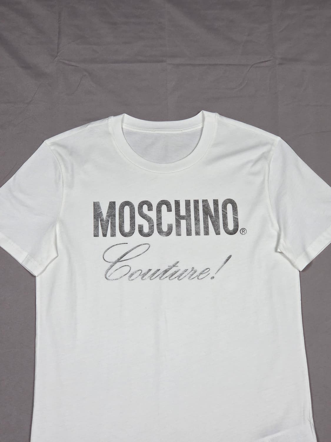 (새상품) [모스키노] 꾸뛰르 실버 로고 반팔 티셔츠 | S00080 상품이미지2