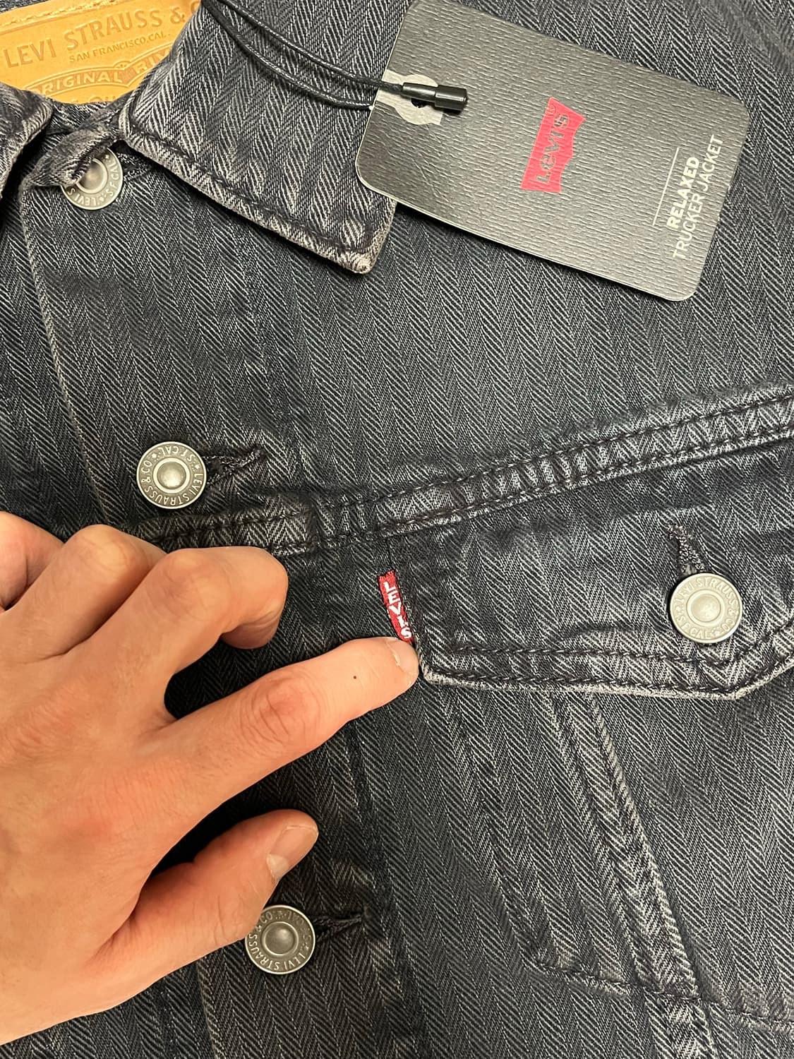 (희귀매물,새상품) 리바이스 3세대 헤링본 데님 트러커 자켓 상품이미지4