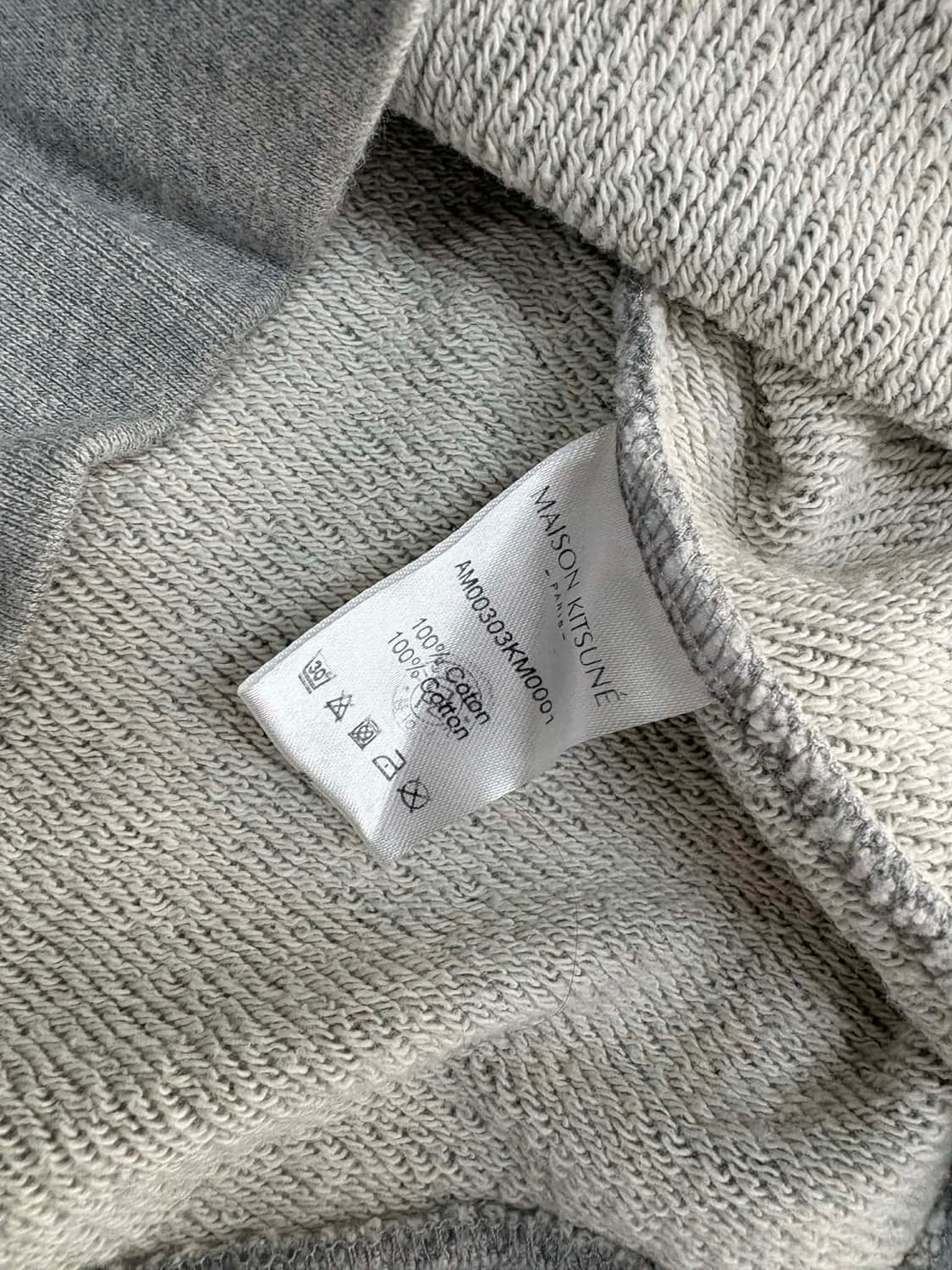 [L] 메종키츠네 그레이 폭스헤드 스웻 셔츠 상품이미지4