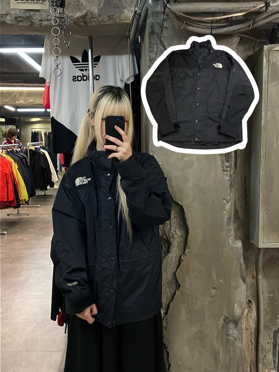 노스페이스 점퍼 블랙 95  #csz2108 상품이미지1