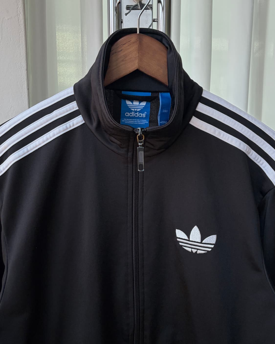 [S-M]아디다스 구형 파이어버드 블랙 트랙탑 져지 상품이미지4