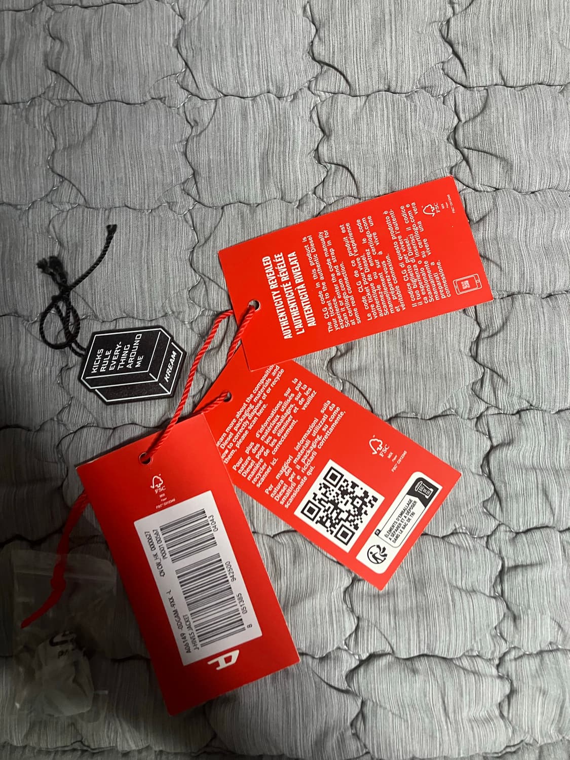 디젤 J-콘트라스트 파이핑 윈드브레이커 L 상품이미지3