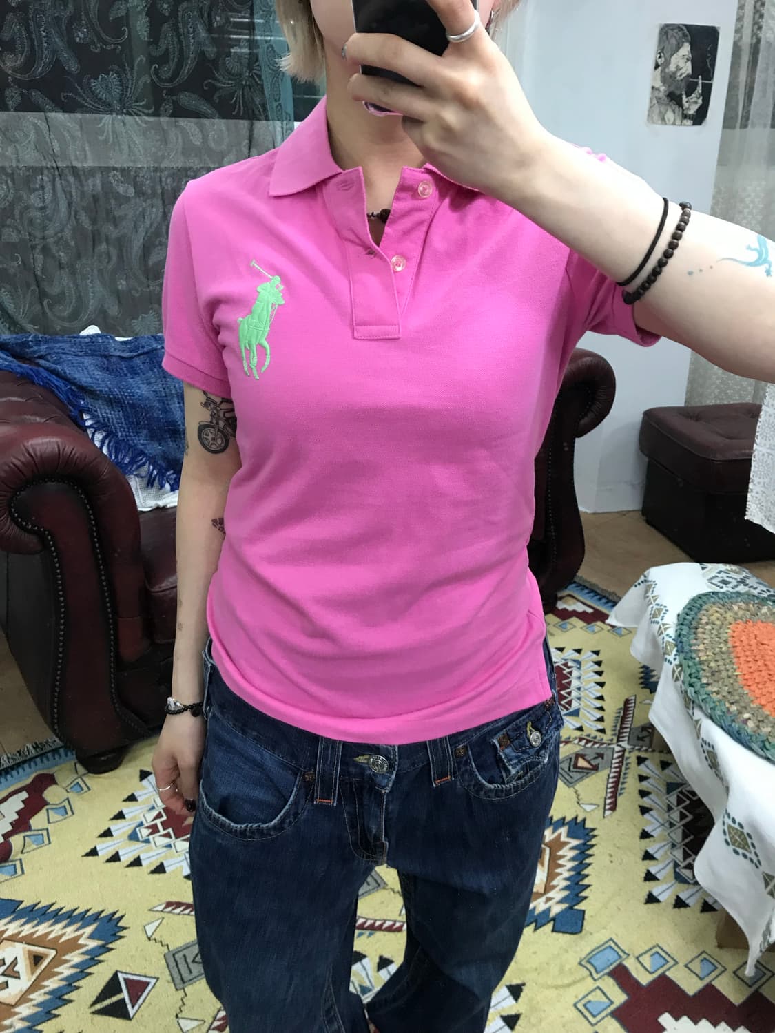 폴로 랄프로렌 여성 빅포니 반팔 카라티 (Z1058) 상품이미지2