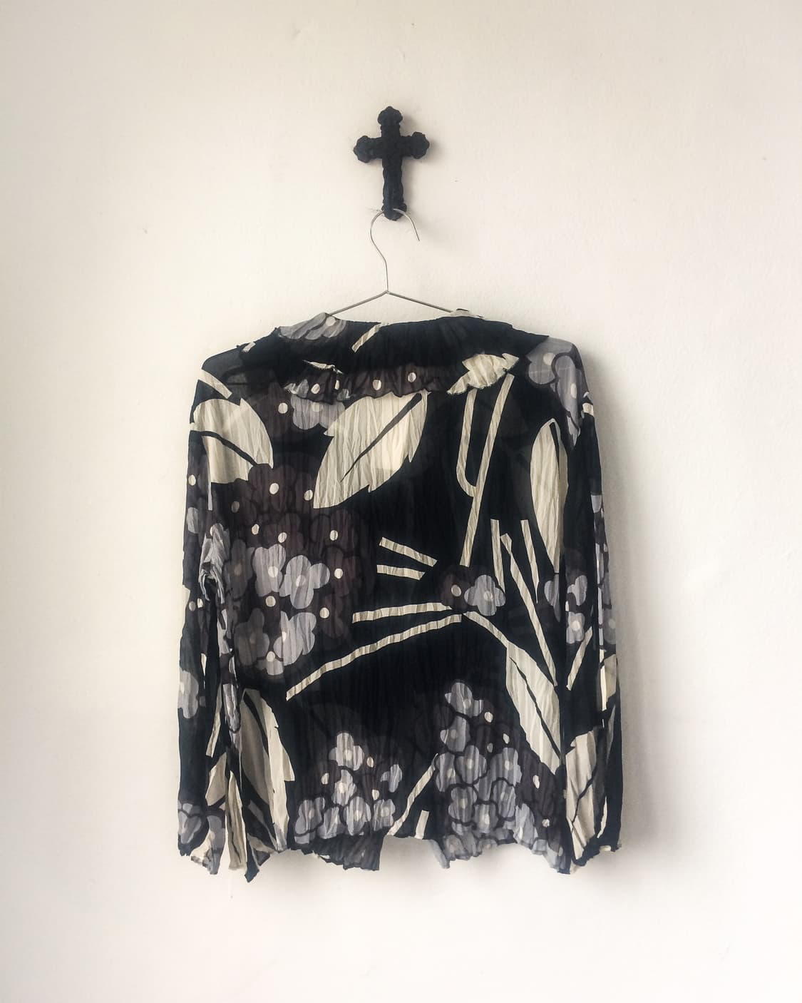 Pattern point pleats cardigan 상품이미지3