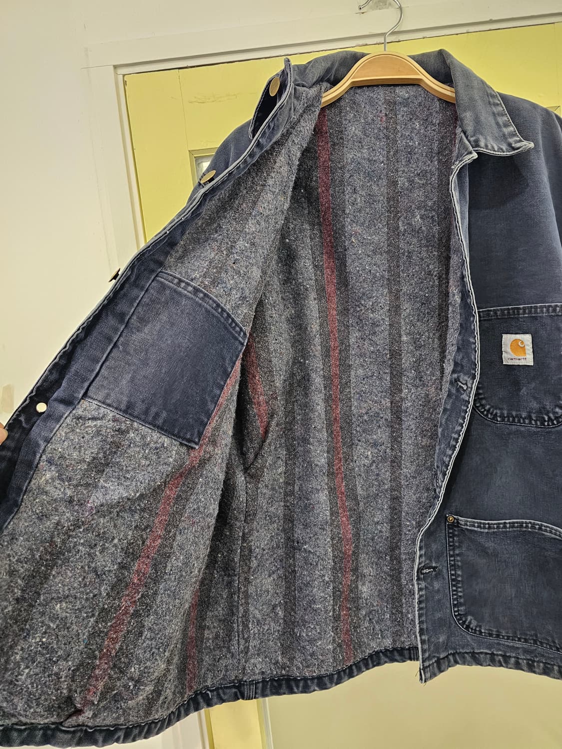 Carhartt 워싱네이비 워크자켓(겨울라이닝) 상품이미지7