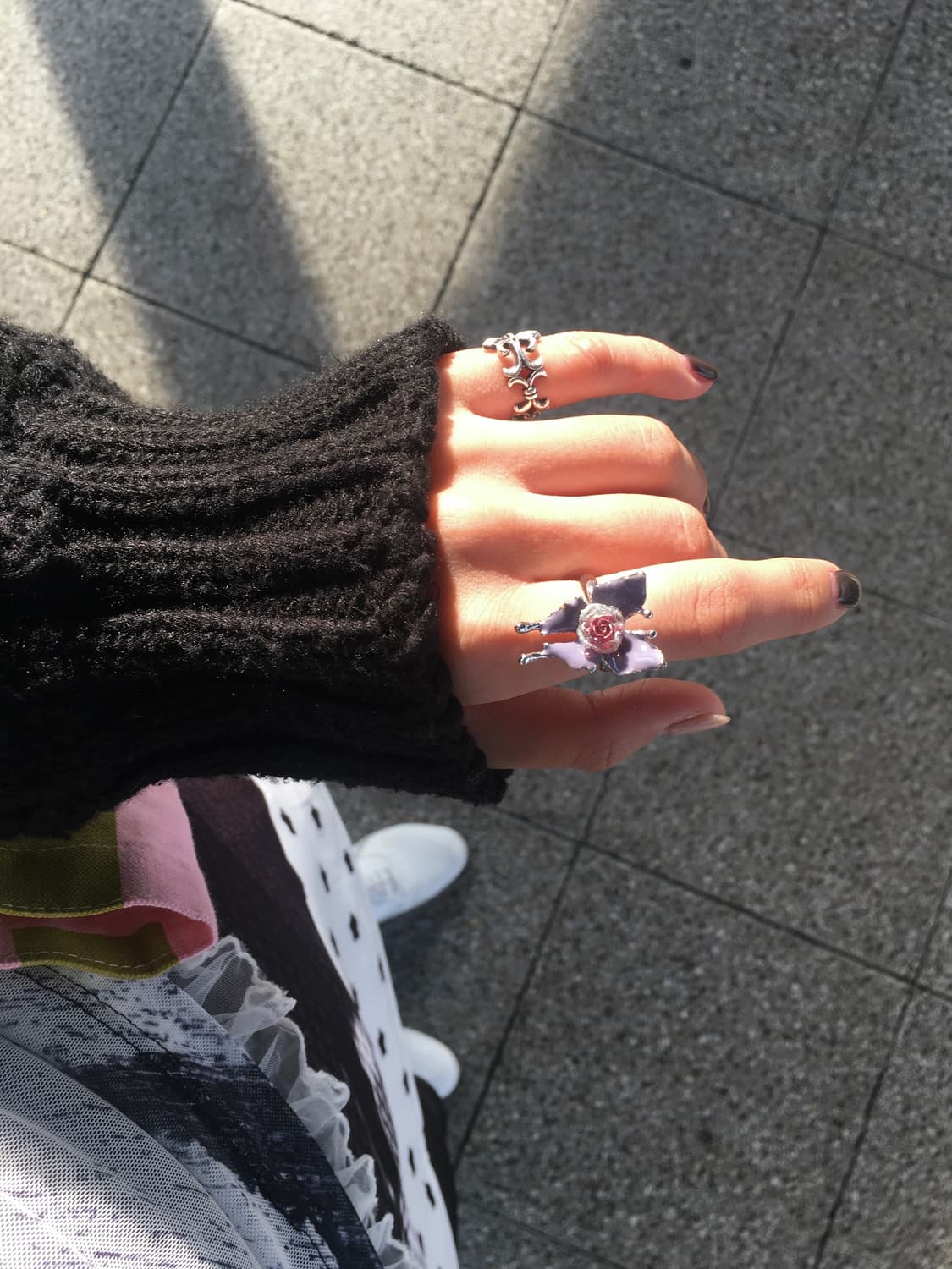 영국런던 연보라 나비 반지 상품이미지5