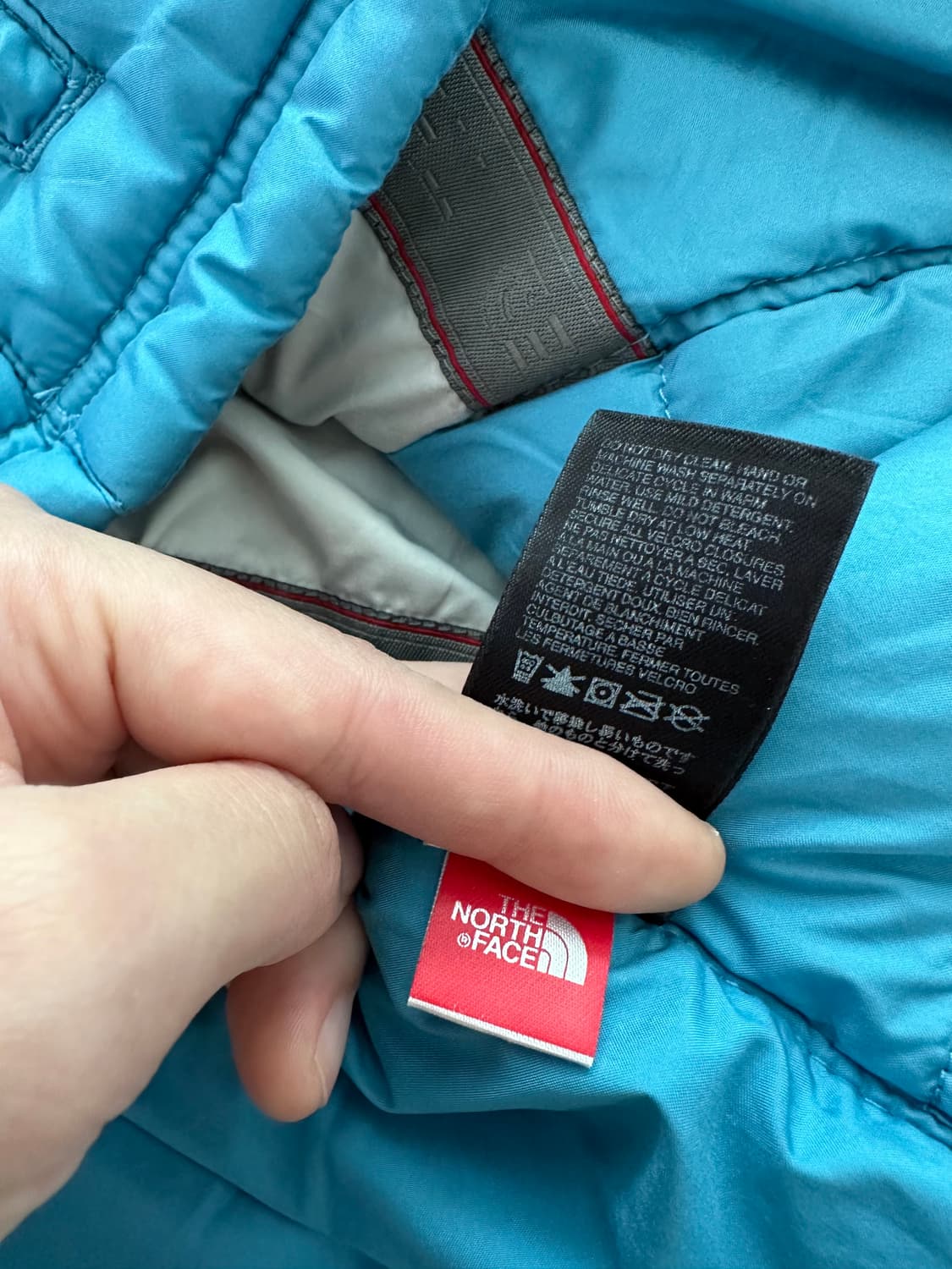 노스페이스 스카이블루 경량패딩 아우터 점퍼 상품이미지4