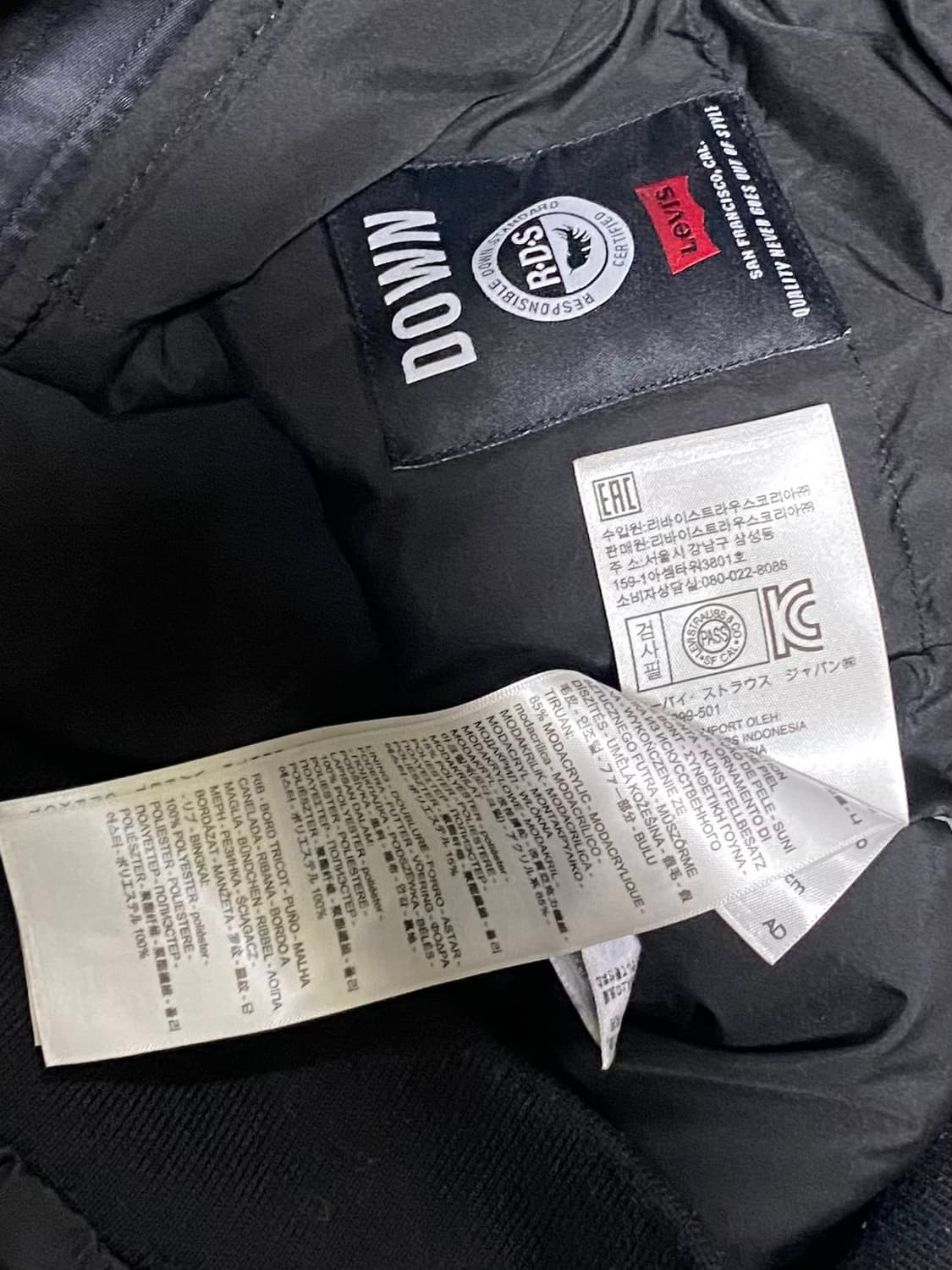 리바이스 매장판 여성 패딩점퍼 여성 90 상품이미지6