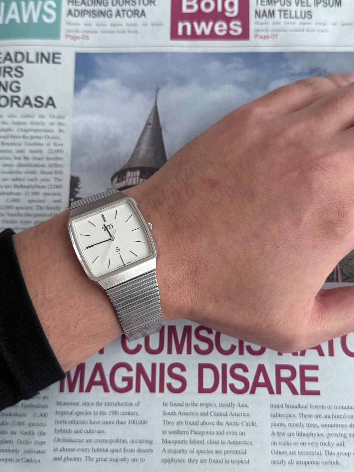 세이코 Seiko 쿼츠 스퀘어 상품이미지4