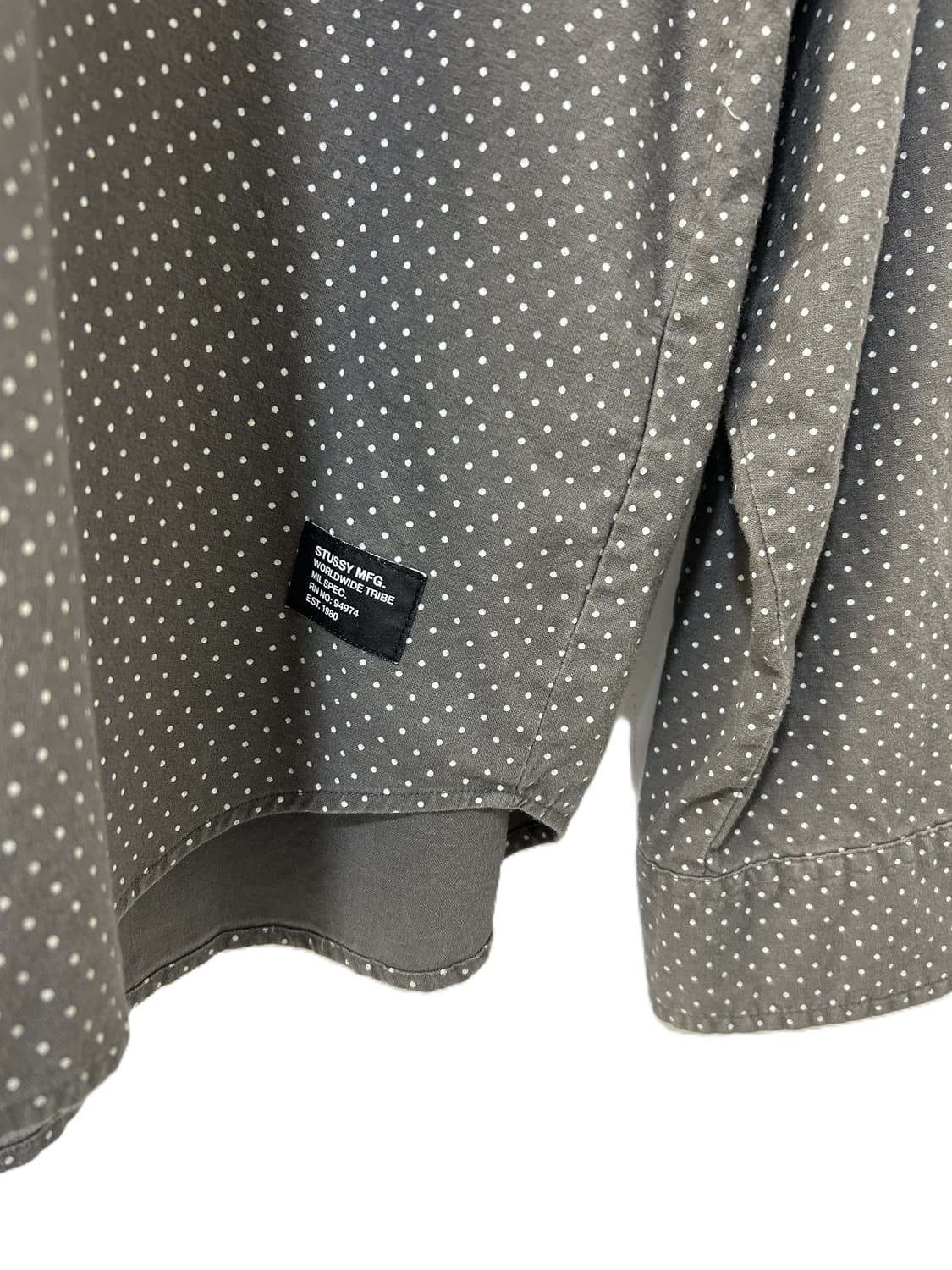 스투시 도트 패턴 긴팔 셔츠 상품이미지3