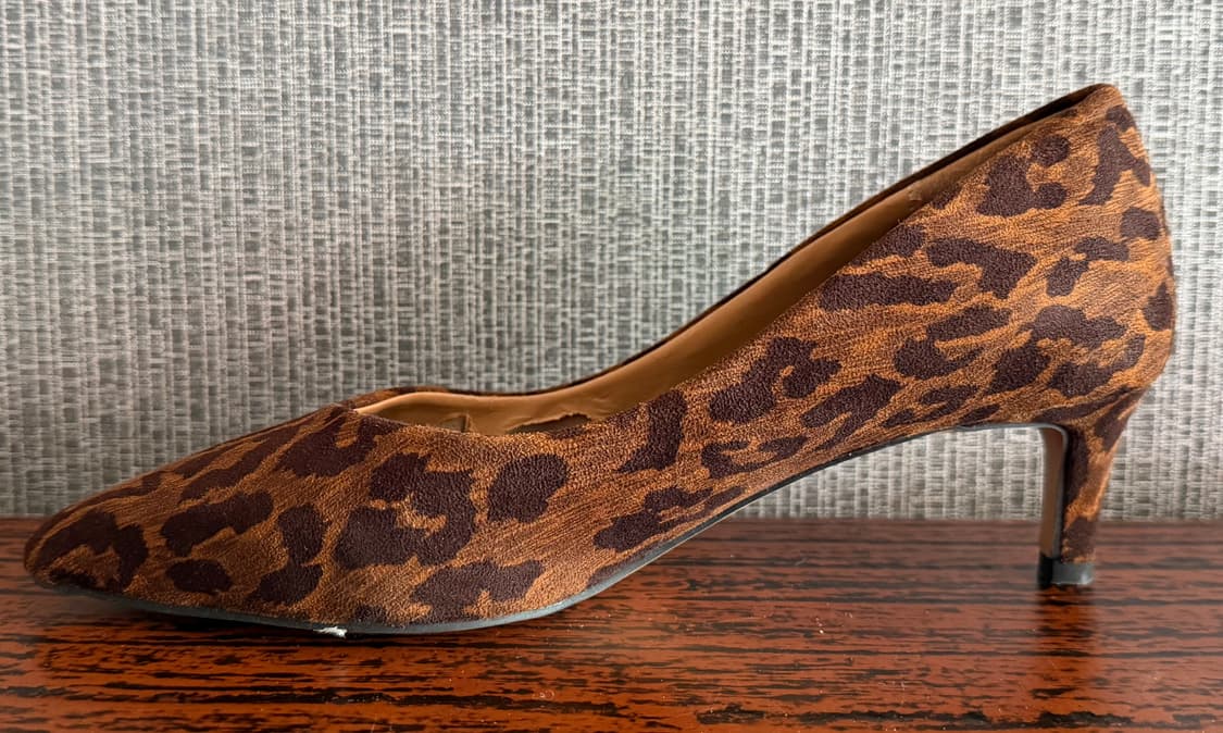솔밀라노 브라운 레오파드 호피 펌프스 미드힐 구두 슈즈 235 상품이미지5
