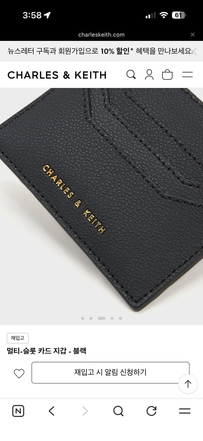 찰스앤키스 카드지갑 풀박스 상품이미지3