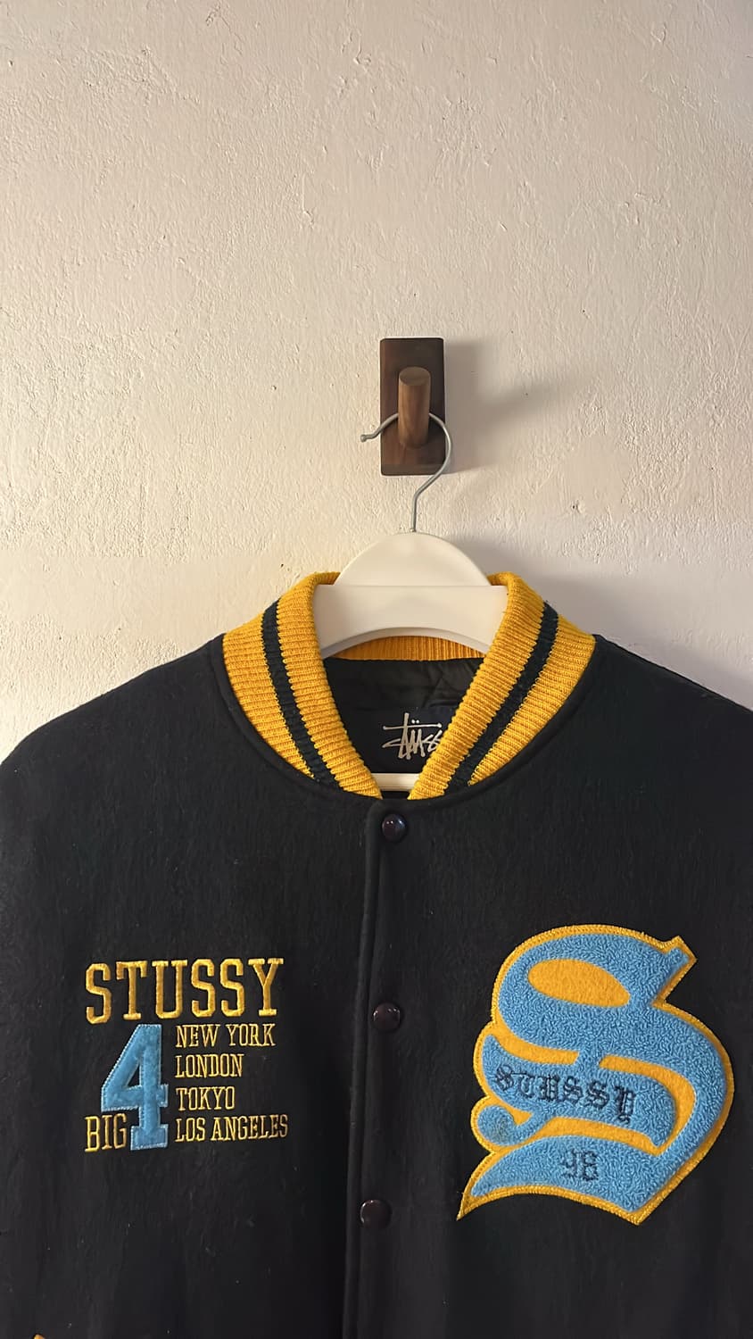 90s Stussy Big4 varsity Jacket 스투시 상품이미지2