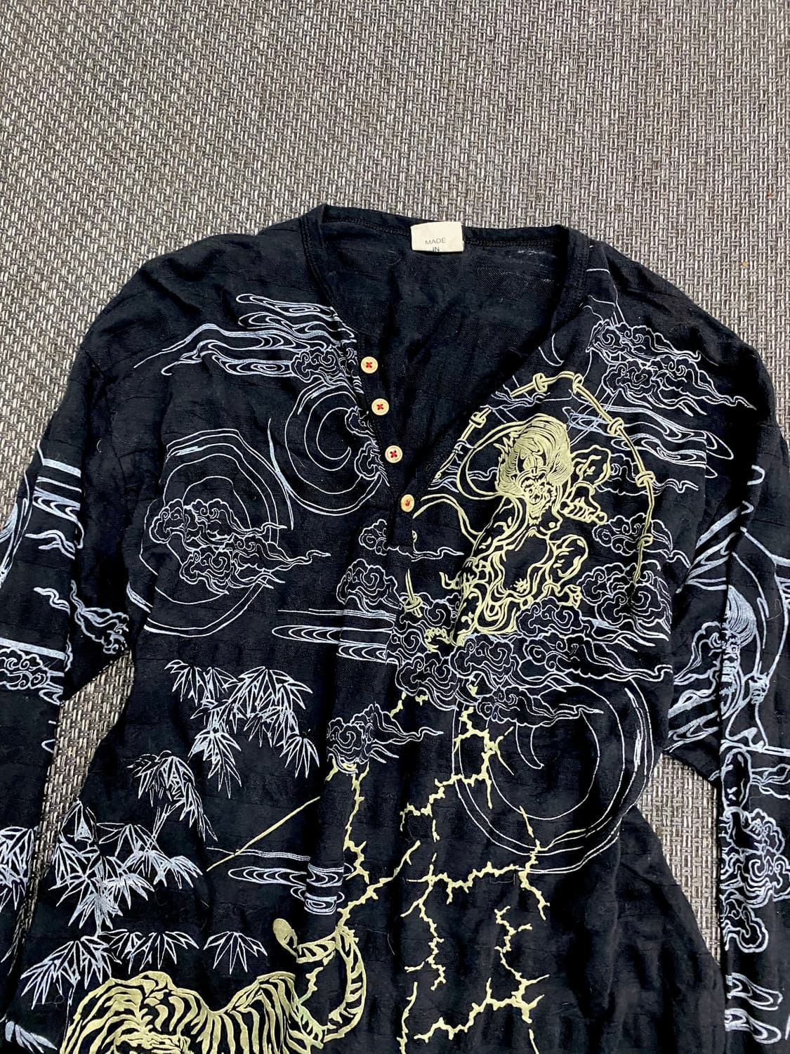 Oriental Print Loose-Fit Sleeve 상품이미지3
