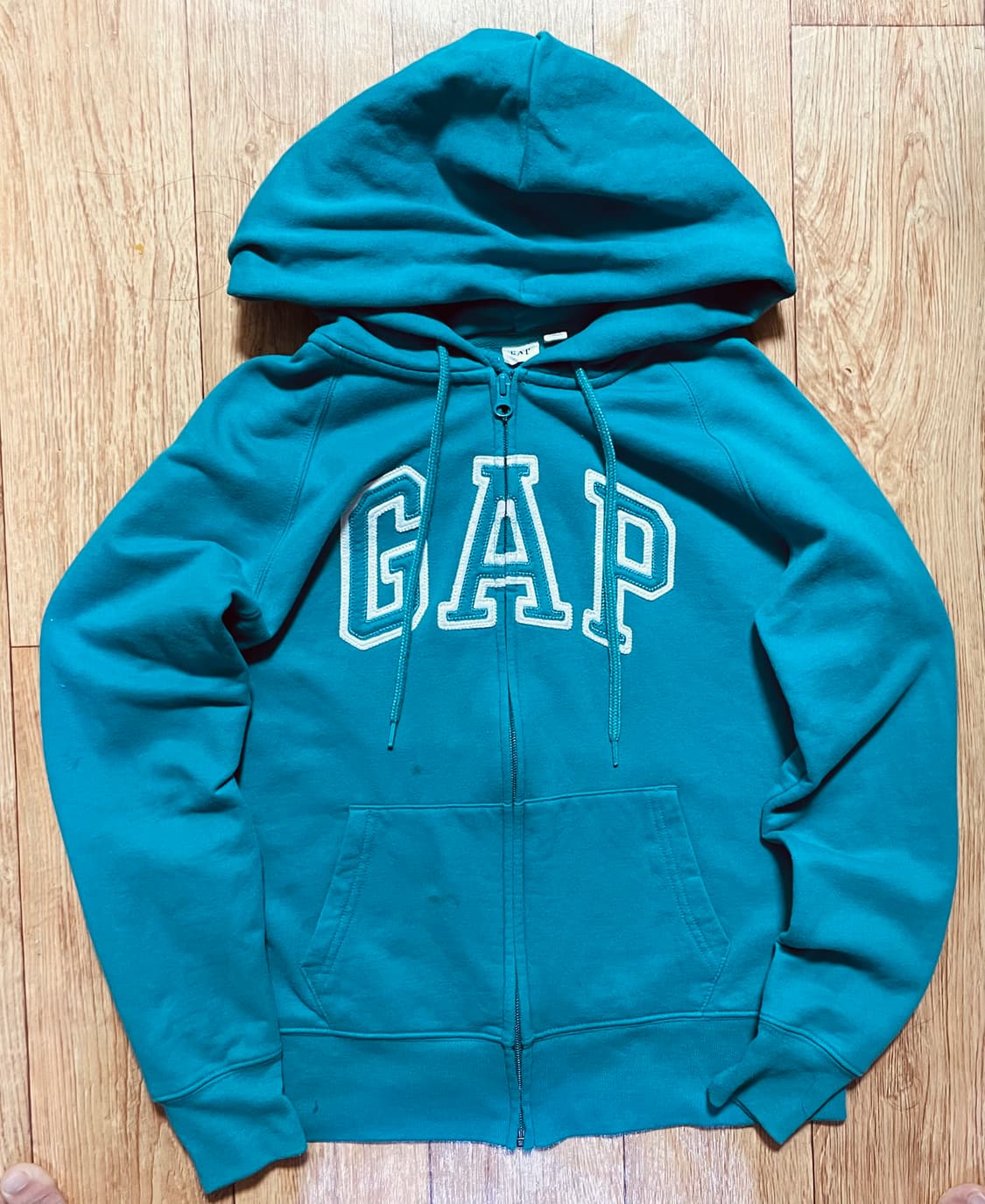 GAP 갭 민트 청록 후드집업 져지 자켓 집업 상품이미지1