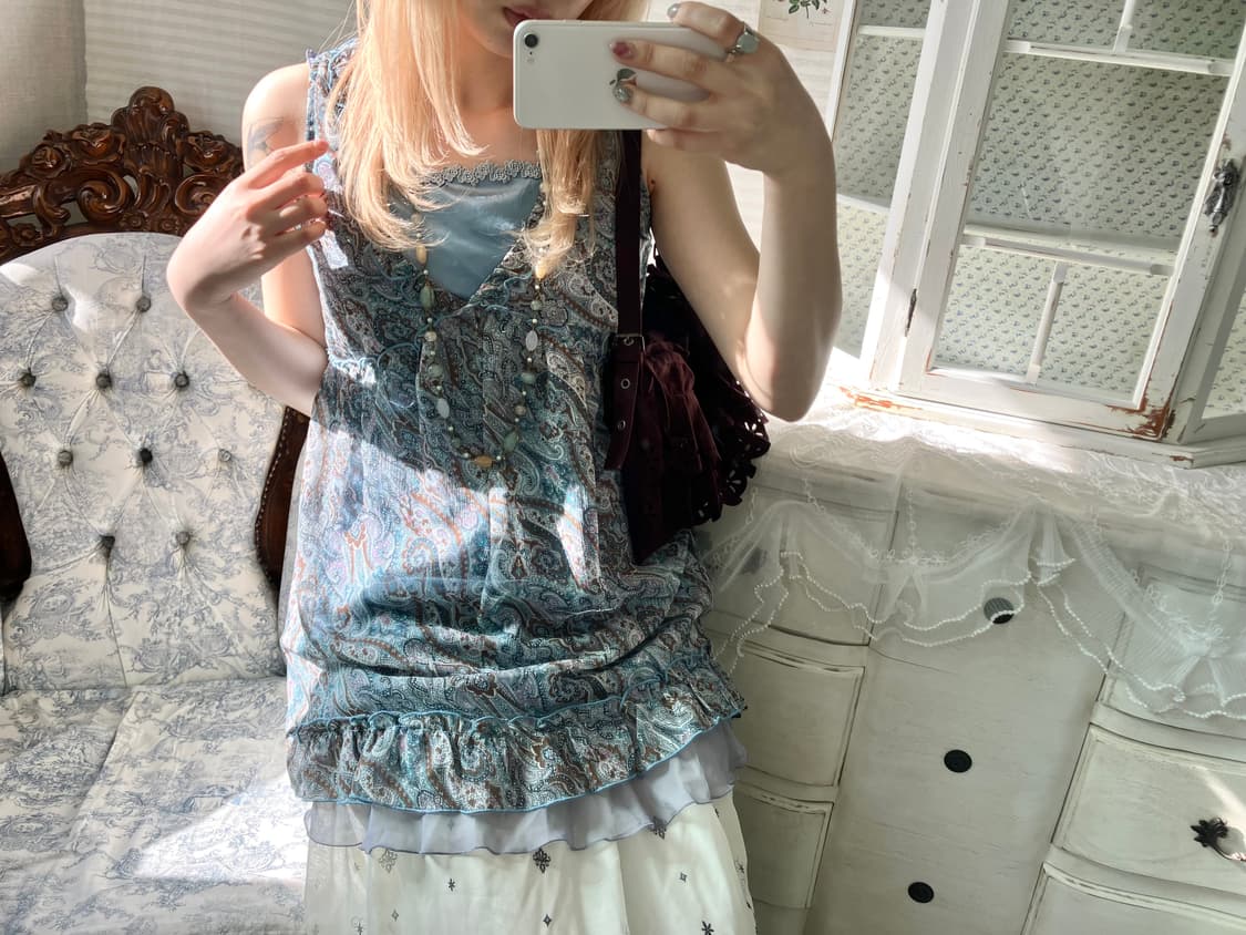 Set)페어리 오리엔탈 원피스 + 레이어드 원피스 상품이미지3